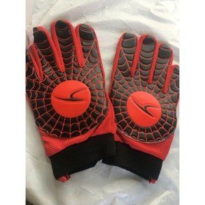 Soccer Score Gloves - Black with Red